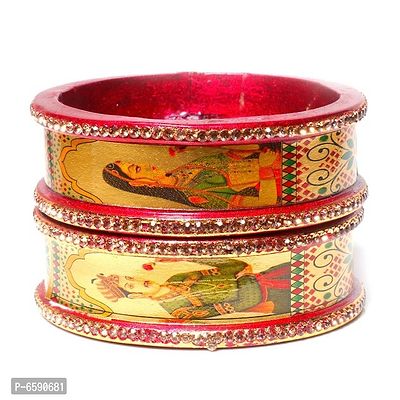 Suprimo Handmade Lac Kada Bangles Set of 2 for Women and Girls