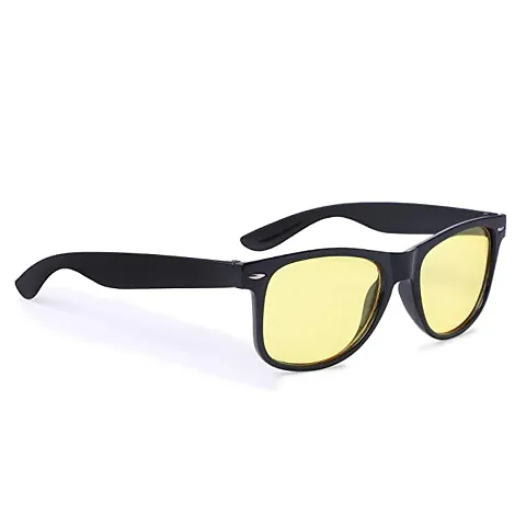 POLOSHADES Biker sunglasses |Golden lens |Black frame