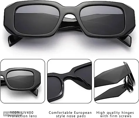 Uv Protection Unique Design  Rectengular Unisex  Sunglasses-thumb4