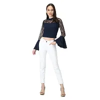 Vedansh Enterprises Bell Sleeve Crop top for Women-thumb2