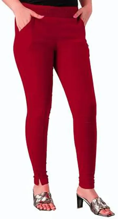 Vednash Enterprises Women Stylish Stretchable Jeggings Trouser Pencil Kurti Pants for Girls and Ladies