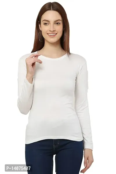 Vedansh Enterprises T-Shirt for Women Skinny Fit Full Sleeve Top