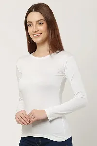 Vedansh Enterprises T-Shirt for Women Skinny Fit Full Sleeve Top-thumb1