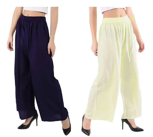 Elegant Rayon Solid Ethnic Pant For Women