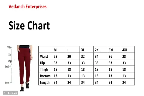 Vedansh Enterprises Yoga pantns, Track Pants for Women, Sports wear Pants-thumb4