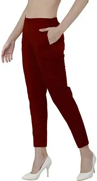 Vedansh Enterprises Cigarette Pant Trouser Bottom Wear for Women-thumb1