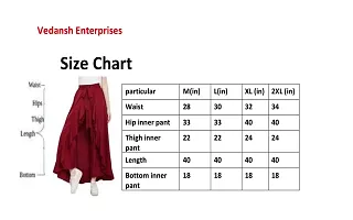 Vedansh Enterprises Skirt Style Rayon Cotton Ruffle Palazzo For Women, M to XXL Wearable Plazzo-thumb4