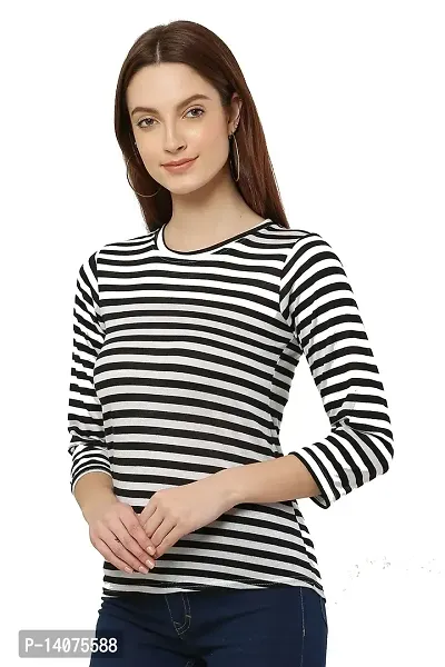 Vedansh Enterprises T-Shirt for Women Skinny Fit Full Sleeve Top