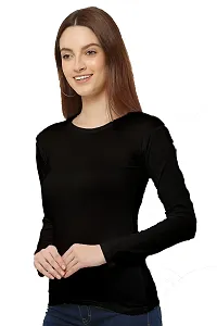Vedansh Enterprises T-Shirt for Women Skinny Fit Full Sleeve Top-thumb1