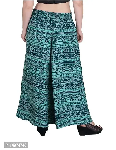 Vedansh Enterprises Crepe Printed palazzo for Women, Women's Printed palazzo-thumb2