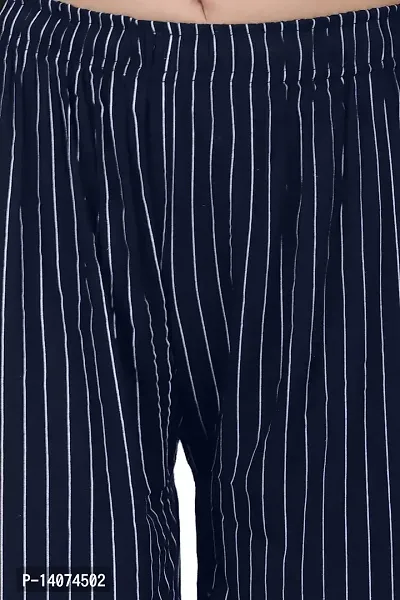 Vedansh Enterprises Striped Palazzo For Womens And Grils Stylish Bottom Wear Rayon Fabric-thumb5