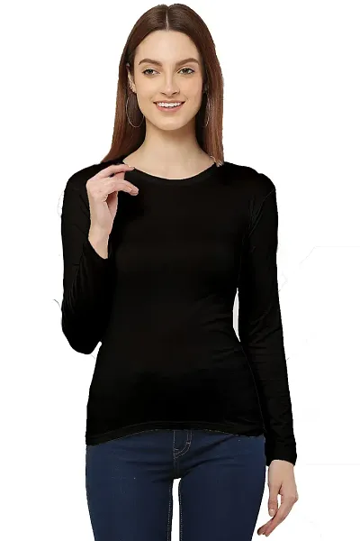 Vedansh Enterprises T-Shirt for Women Skinny Fit Full Sleeve Top