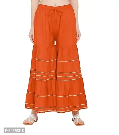 Vedansh Enterprises Heavy Rayon sharara pants for women For Women, M to L Size Garara/Sharar palazzo for women