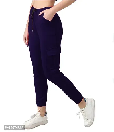 Vedansh Enterprises Duve Fashion Stretchable Fabric Joggers for Women Trouser-thumb3
