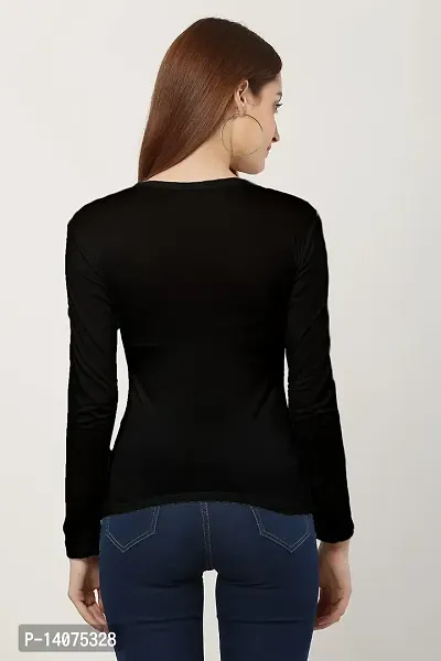 Vedansh Enterprises T-Shirt for Women Skinny Fit Full Sleeve Top-thumb3