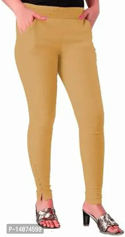 Buy Vednash Enterprises Women Stylish Stretchable Jeggings Trouser Pencil  Kurti Pants for Girls and Ladies Beige Online In India At Discounted Prices