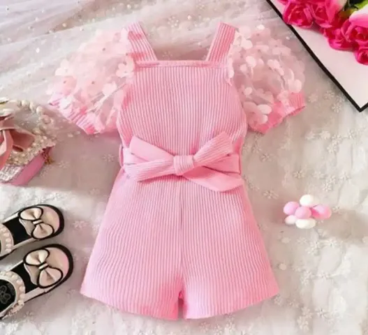 Stylish Solid Frocks For Baby Girl