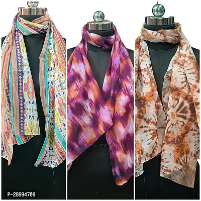 Classic Cotton Printed Stole for Women, Pack of 3-thumb0