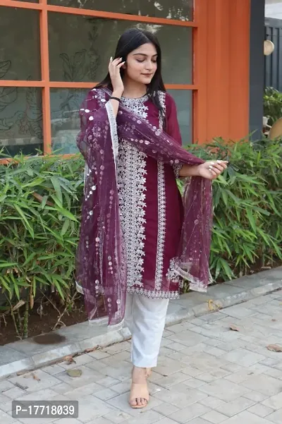 Buy Fancy Faux Georgette Unstitched Dress Material for Women