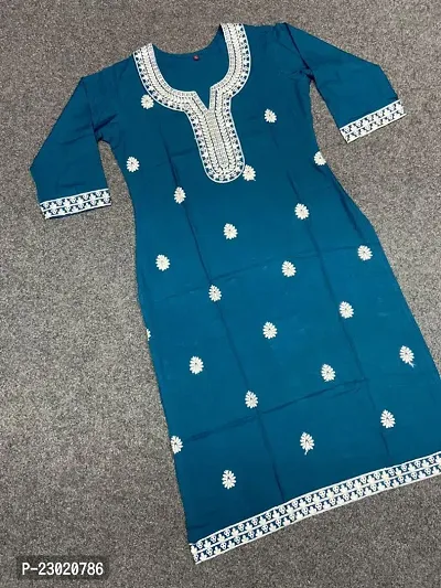 Fancy Rayon Kurtis for Women-thumb0