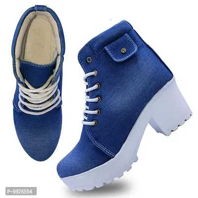 Womens Fashion Shoes Blue Jeans Hathoda Shoe-thumb0