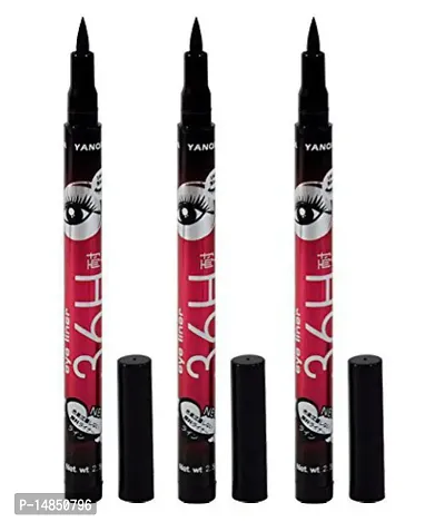 INDICUL 36h Sketch Water Proof Stick Eyeliner Set Of 3 3.2 gm-thumb0