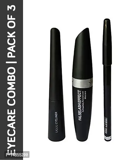 INDICUL LASH EFECT MASCARA WITH EYELINER AND EYEBROW PENCIL (PACK OF 3)