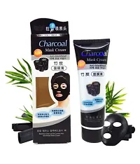 INDICUL Charcoal Mask Cream Anti Blackhead Face Mask Cream 130 gm-thumb1