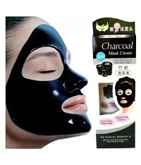 INDICUL Charcoal Mask Cream Anti Blackhead Face Mask Cream 130 gm-thumb2