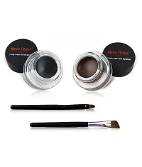 INDICUL INDIA MUSIC FLOWER GEL EYELINER BLACK AND BROWN WITH BRUSH-thumb1