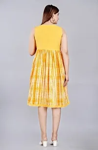 LESHA Women/Girl's Printed A-Line Knee length Dress-thumb1