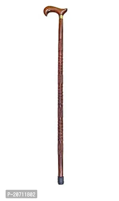 Walking Stick Top Brass Crafted Wooden Staffnbsp;