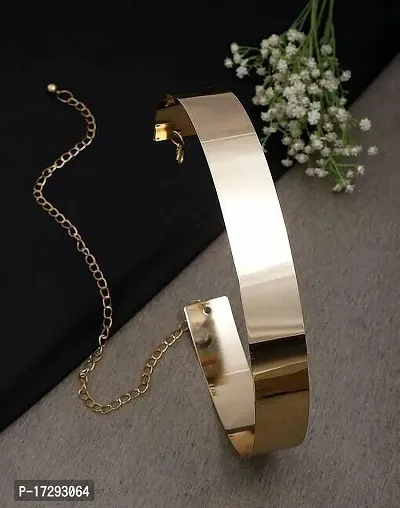 Jewellery Celebrity Inspired Adjustable Metal Plate Type Golden Kamarband Waist Belt for Women/Girls-thumb3
