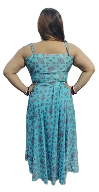 Women Cotton Beautiful Printed Sleeveless Gown for Beautiful look.-thumb2