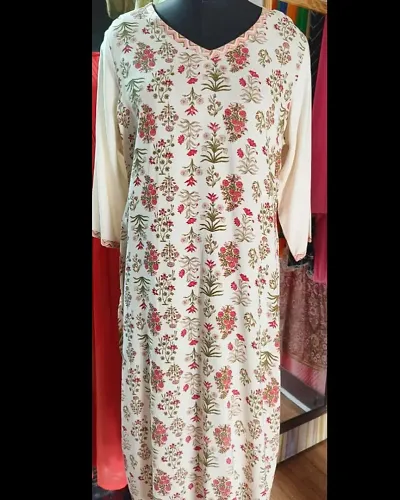 Stylish Anarkali Printed Cotton Kurti