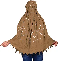 Stylish Brown Cotton Printed Scarf For Women-thumb3