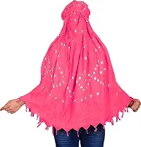 Stylish Pink Cotton Printed Scarf For Women-thumb3