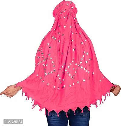 Stylish Pink Cotton Printed Scarf For Women-thumb4