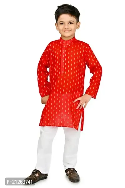 7 Star Collections Boys Cotton Kurta and Pyjama Set