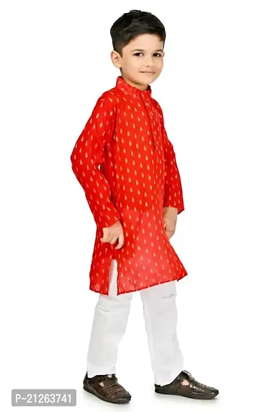 7 Star Collections Boys Cotton Kurta and Pyjama Set-thumb2