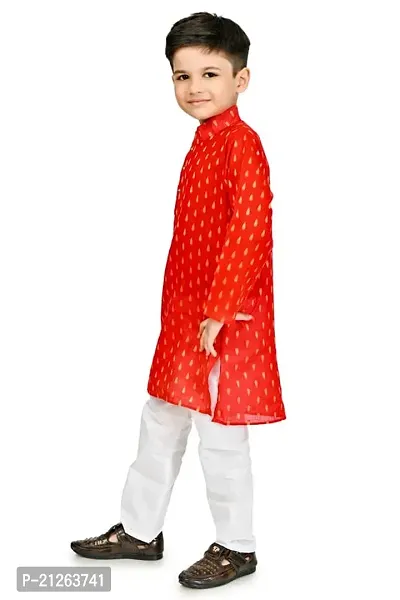 7 Star Collections Boys Cotton Kurta and Pyjama Set-thumb3