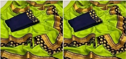 Stylish Art Silk Saree with Blouse Piece For Women