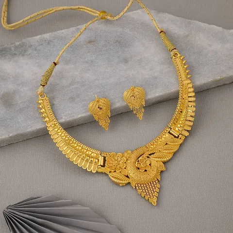 Trendy Gold Plated Necklace Sets