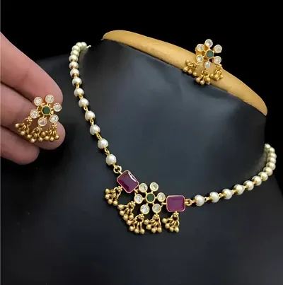 Combo Of 2 Gold Plated Alloy Mangalsutra Sets