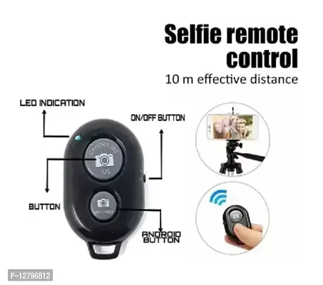 360 Degree ROTATIONAL Wired Selfie Stick with Remote Control for Selfie, Video, Photo Shoot  VLOGGING for All Device.-thumb5