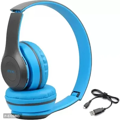 100% Good Quality BT Headphone Headset P47 Wireless Bluetooth Portable Sports Headphones with Microphone, Stereo Fm,Memory Card Support