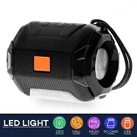 Stereo Bluetooth Speaker Subwoofer FM LED Flashing Wireless Speaker High-quality Excellent Unique Portable for Music deep bass Portable Rechargeable Flashing LED Light 10 W Bluetooth Speaker-thumb1