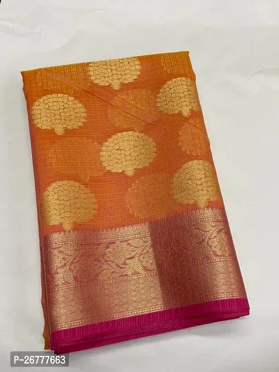 Beautiful Kosa Silk Saree With Blouse Piece For Women-thumb0