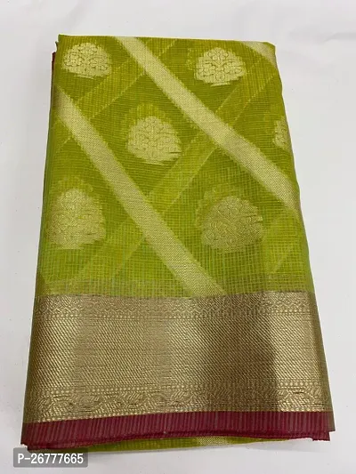 Beautiful Kosa Silk Saree With Blouse Piece For Women-thumb0