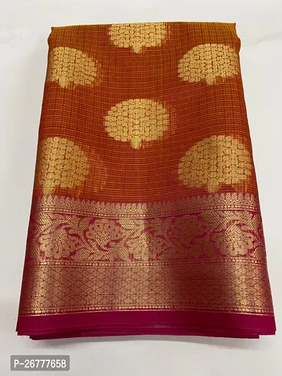 Beautiful Kosa Silk Saree With Blouse Piece For Women-thumb0